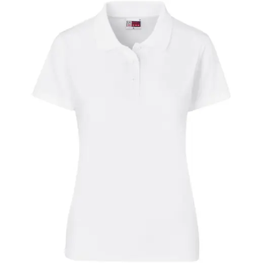 Ladies Prima Stretch Golf Shirt White Front
